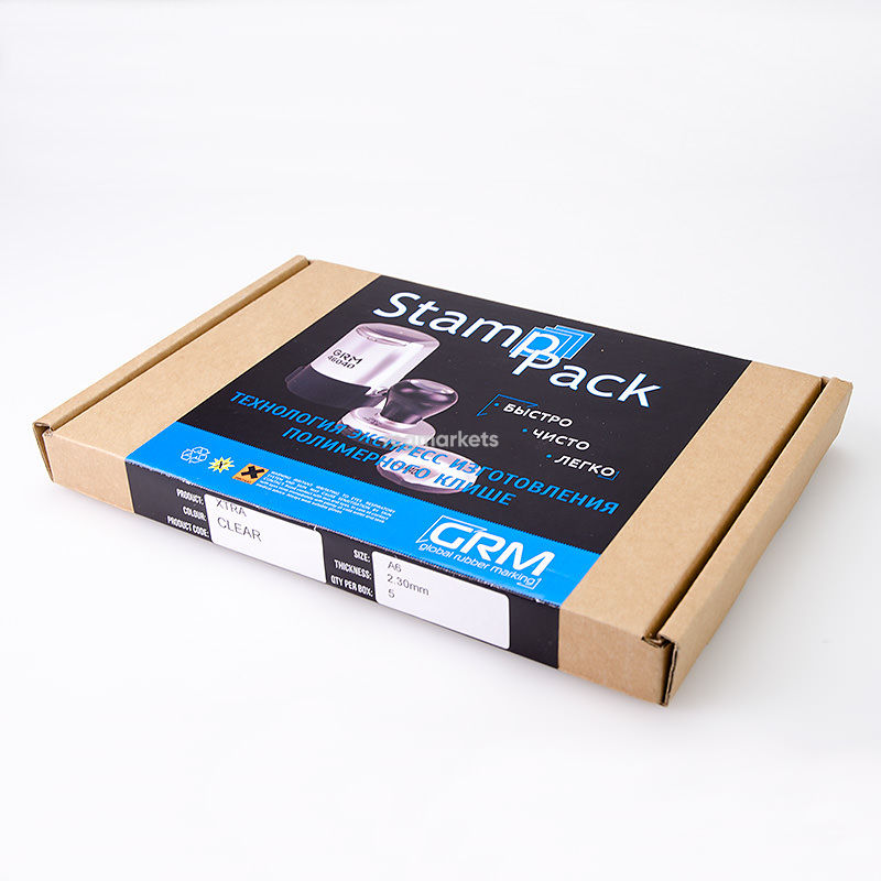 GRM StampPack - Кассета с полимером, формат A6, 2.3mm, упаковка 5 шт.