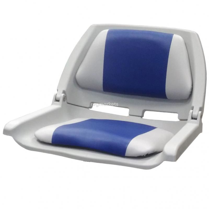 Складное с мягкой вставкой сиденье Traveler (1061117-C, серо-синий, класс B)