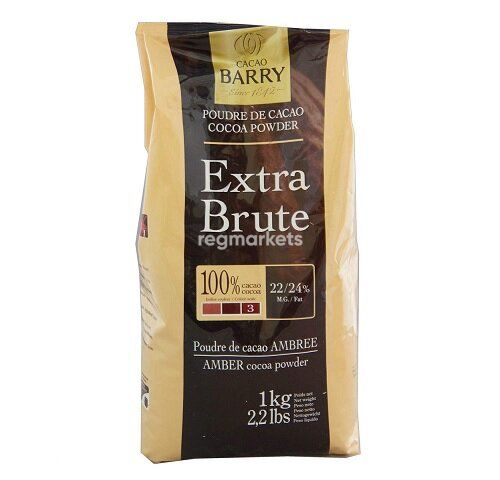 Алкализованный какао порошок, Extra Brute, Cacao Barry 1 кг