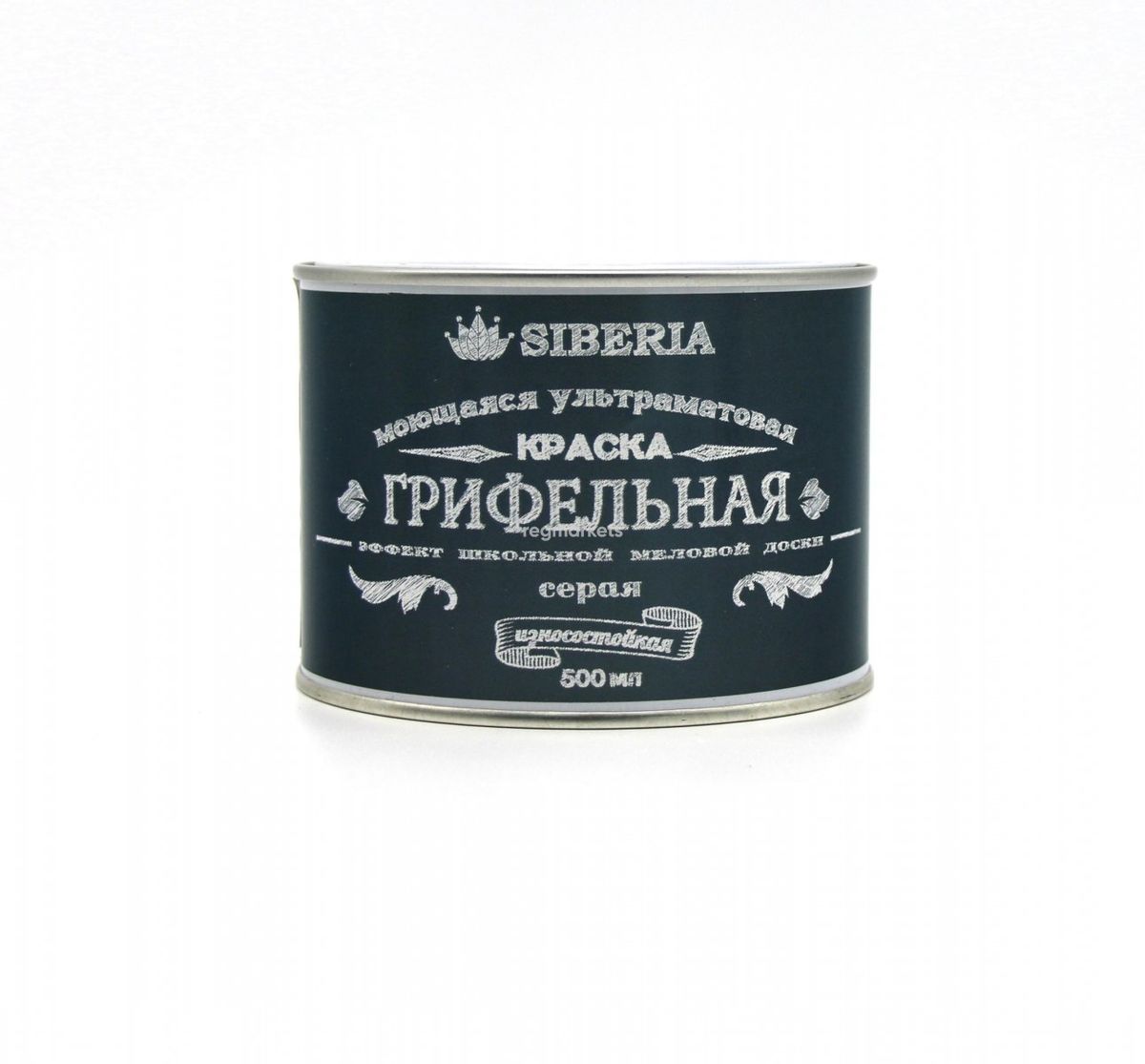 Siberia Грифельная краска (эффект школьной грифельной доски), цвет: серый, 0,5 л.
