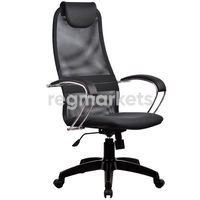 Кресло руководителя Метта SU-B-8/подл.131/осн.001 (SU-BK-8 PL) офисное, обивка: сетка/текстиль, цвет:черный фото 1